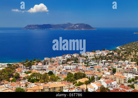 Ville Kas, Côte Méditerranéenne, Turquie Banque D'Images