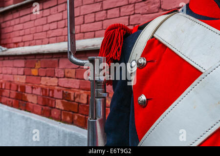 Moscou, Russie. 30e Août, 2014. Festival International de Musique Militaire Spasskaya Bashnya - 2014. La société Vieux-Grenadiers. Sentry. Crédit : Alex's Pictures/Alamy Live News Banque D'Images