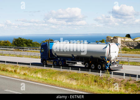 En mouvement du camion- Banque D'Images