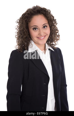 Assez isolé young businesswoman wearing blazer et blouse. Banque D'Images