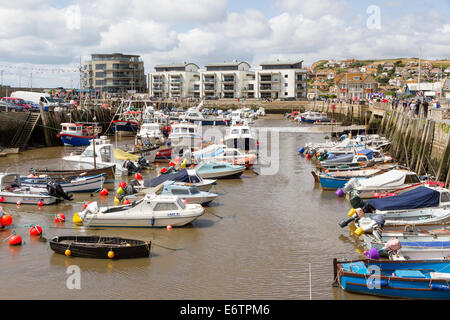 Bridport Harbour dans la baie de l'Ouest, sur la côte jurassique du Dorset Banque D'Images