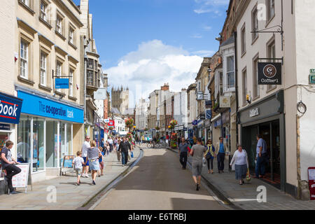 Le centre-ville de Wells, Somerset Banque D'Images