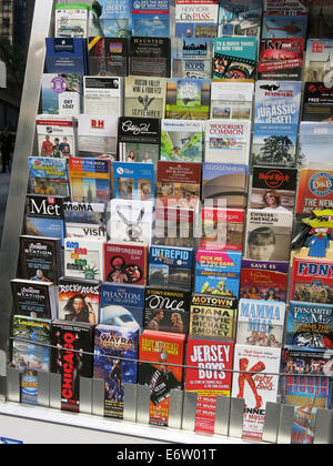 Des brochures d'information touristique, NYC Banque D'Images