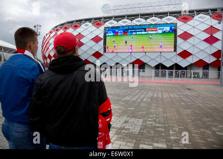 Moscou, Russie. 30e Août, 2014. Coupe du Monde 2018 s'ouvre à Moscou - stade Arena Otkrytie Crédit : Nikolay Vinokourov/Alamy Live News Banque D'Images