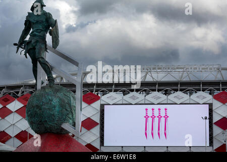 Moscou, Russie. 30e Août, 2014. Coupe du Monde 2018 s'ouvre à Moscou - stade Arena Otkrytie Crédit : Nikolay Vinokourov/Alamy Live News Banque D'Images