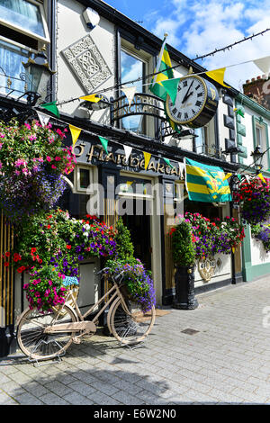 Jean O'Flaherty's pub irlandais traditionnel, Floro, comté de Donegal, en République d'Irlande. Banque D'Images