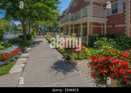 Village de Niagara on the Lake sur la rivière Niagara en Ontario Canada Banque D'Images