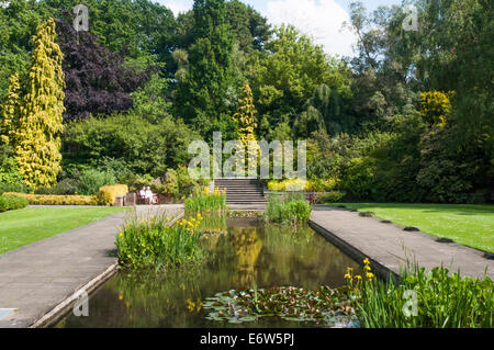 Hill Gardens et pergola, Hampstead Heath, Londres Banque D'Images
