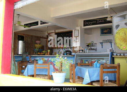 Restaurant en plein air à Sayulita, Mexique. Banque D'Images