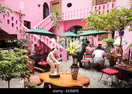 Le populaire restaurant Meson de la Sacristia à Puebla, Mexique Banque D'Images