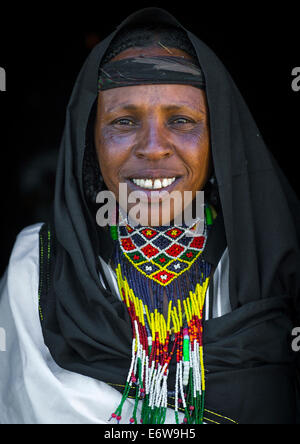 Tribu Borana, femme, l'Ethiopie Yabelo, Banque D'Images