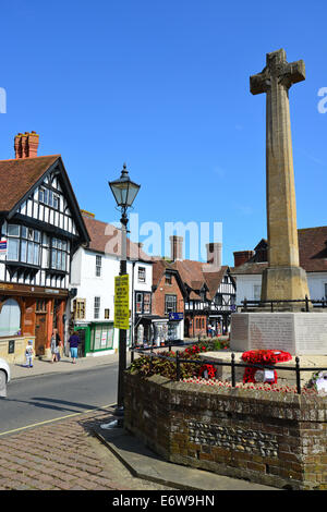 War Memorial, High Street, Arundel, West Sussex, Angleterre, Royaume-Uni Banque D'Images