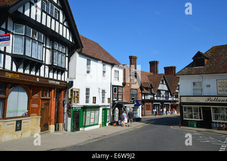 De cette période, High Street, Arundel, West Sussex, Angleterre, Royaume-Uni Banque D'Images