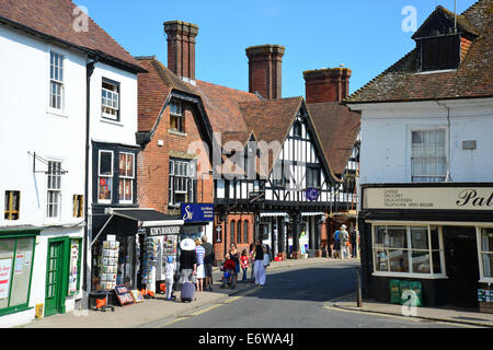 De cette période, High Street, Arundel, West Sussex, Angleterre, Royaume-Uni Banque D'Images