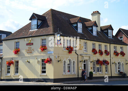 18e siècle, le Swan Hotel, High Street, Arundel, West Sussex, Angleterre, Royaume-Uni Banque D'Images