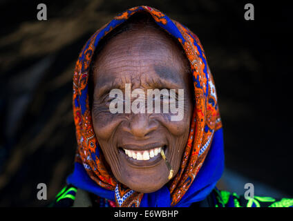 Tribu Borana, femme, l'Ethiopie Yabelo, Banque D'Images