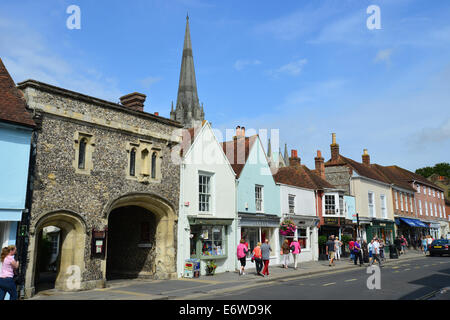 South Street, Chichester, West Sussex, Angleterre, Royaume-Uni Banque D'Images