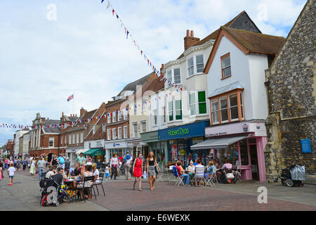 North Street, Chichester, West Sussex, Angleterre, Royaume-Uni Banque D'Images