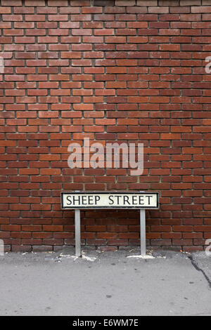 Sheep Street Devizes Banque D'Images