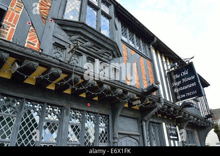 15e siècle l'ancien siège house (restaurant), East Street, Colchester, Essex, Angleterre, Royaume-Uni Banque D'Images