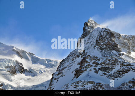 Téléphérique pour le petit Cervin, Zermatt, Valais, Suisse Banque D'Images