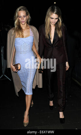 Harvey Weinstein's pre-BAFTA dîner à petite maison comprend : Cara Delevingne Poppy Delevingne,où : London, Royaume-Uni Quand : 14 Mars 2014 Banque D'Images