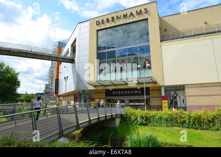 Magasin Debenhams à Riverside Centre Commercial, Hemel Hempstead, Hertfordshire, Angleterre, Royaume-Uni Banque D'Images