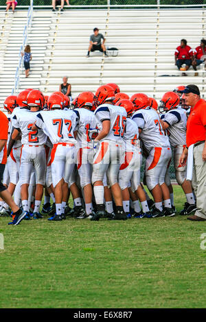 Lemon Bay Junior Varsity équipe de football de Englewood FL Banque D'Images