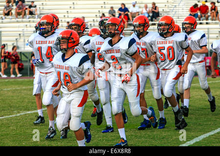 Lemon Bay Junior Varsity équipe de football de Englewood FL Banque D'Images