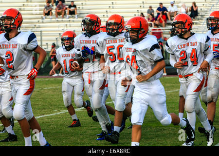 Lemon Bay Junior Varsity équipe de football de Englewood FL Banque D'Images