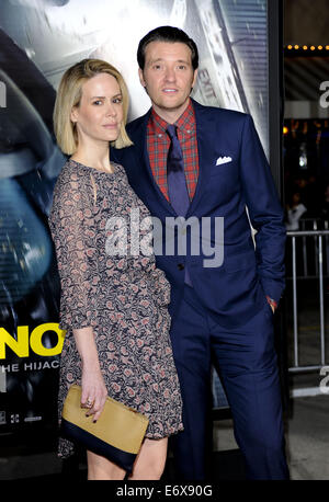 Premiere film non stop avec : Sarah Paulson,Jason Butler Harner Où : Los Angeles, California, United States Quand : 25 Mars 2014 Banque D'Images