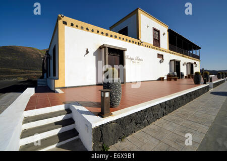 Bodegas Rubicon bodega, région viticole de la Geria, Lanzarote, îles Canaries, Espagne Banque D'Images