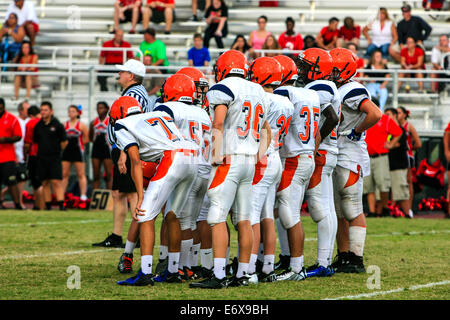 Lemon Bay Junior Varsity équipe de football de Englewood FL Banque D'Images