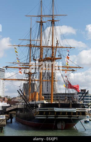 Le HMS Warrior portsmouth hampshire england uk go Banque D'Images