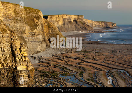 Dunraven Bay, Southerdown, Vale of Glamorgan, Pays de Galles, Royaume-Uni Banque D'Images