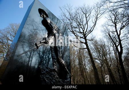 Bataille de Belleau Wood WW1,au nord de Château-Thierry à seulement 60 km de Paris, France. Mars 2014 La bataille de Belleau Wood (1- Banque D'Images