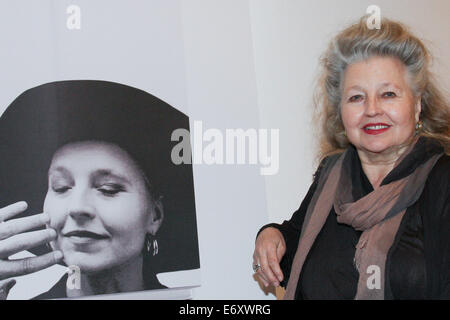 Présentation d'Hanna Schygulla son autobiographie ' Wach auf und traeume ' Literaturhaus à Munich avec Hanna Schygulla : où : Munich, Allemagne Quand : 27 Mars 2014 Banque D'Images