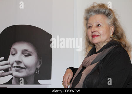 Présentation d'Hanna Schygulla son autobiographie ' Wach auf und traeume ' Literaturhaus à Munich avec Hanna Schygulla : où : Munich, Allemagne Quand : 27 Mars 2014 Banque D'Images