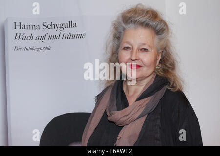 Présentation d'Hanna Schygulla son autobiographie ' Wach auf und traeume ' Literaturhaus à Munich avec Hanna Schygulla : où : Munich, Allemagne Quand : 27 Mars 2014 Banque D'Images