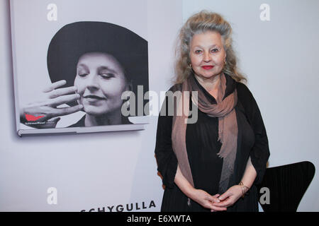 Présentation d'Hanna Schygulla son autobiographie ' Wach auf und traeume ' Literaturhaus à Munich avec Hanna Schygulla : où : Munich, Allemagne Quand : 27 Mars 2014 Banque D'Images