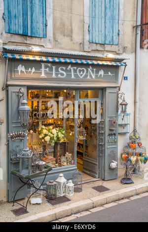 Boutique de charme à Saint Rémy de Provence, Provence, France Banque D'Images