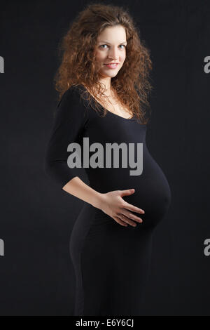 Belle femme enceinte Banque D'Images