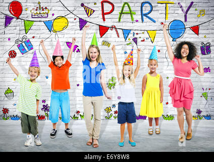 Kids Birthday Party Banque D'Images