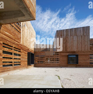 Maison pour trois sœurs, Bullas, Espagne. Architecte : Blancafort-Reus Arquitectura, 2011. Banque D'Images