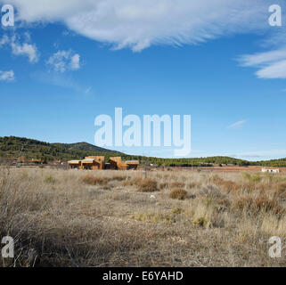 Maison pour trois sœurs, Bullas, Espagne. Architecte : Blancafort-Reus Arquitectura, 2011. Banque D'Images