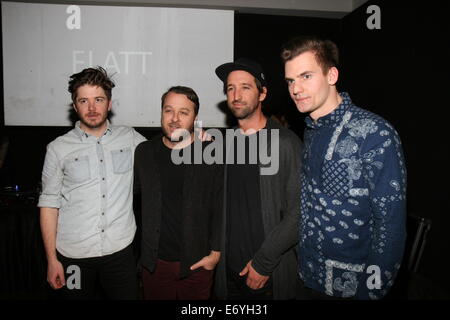 Flatt Livre 6 Fête de lancement au National Arts Club - à l'intérieur comprend : goodbyemotel Où : New York, New York, United States Quand : 27 Mars 2014 Banque D'Images