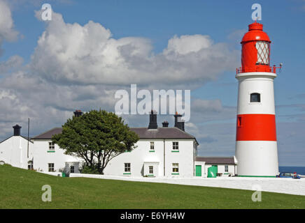 Souter Phare à Marsden près de Sunderland, Tyne & Wear, UK Banque D'Images