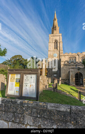 L'Église historique de St Michel et tous les Anges, Langtoft, Lincolnshire, Angleterre, Royaume-Uni. Banque D'Images