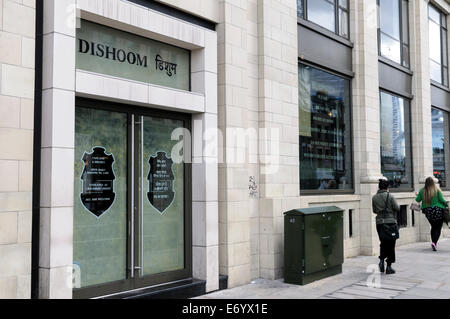 Vue avant du DISHOOM restaurant à Shoreditch Banque D'Images