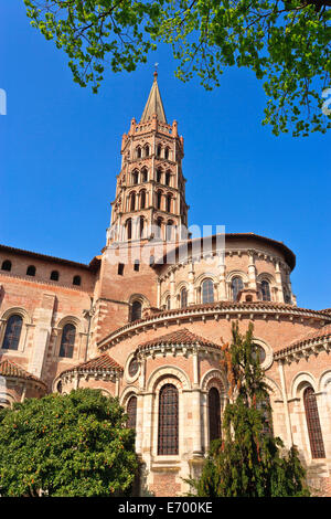 France, Toulouse, 'Basilique Saint-Sernin' Banque D'Images